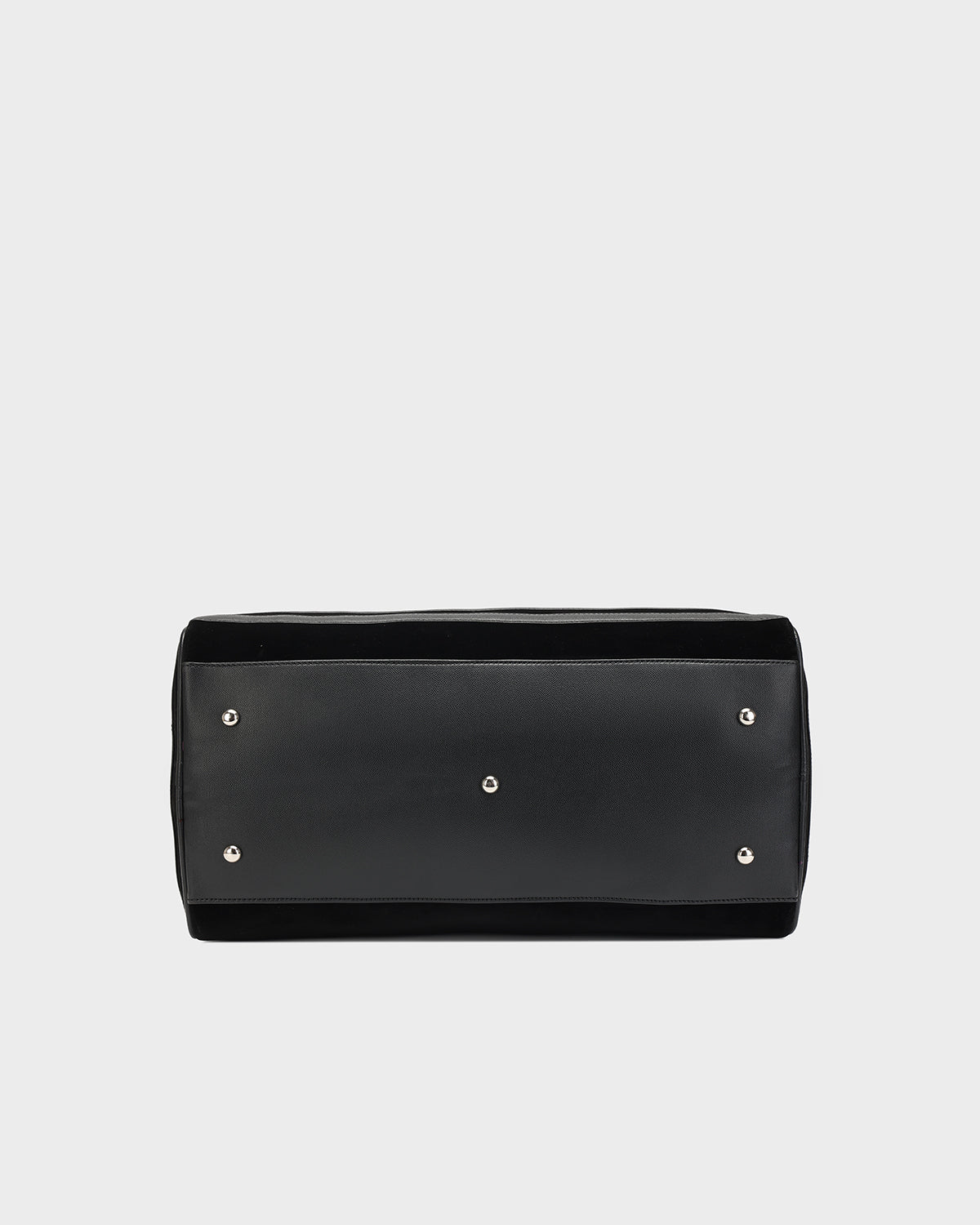 Velour Duffle Bag in Black