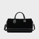 Velour Duffle Bag in Black
