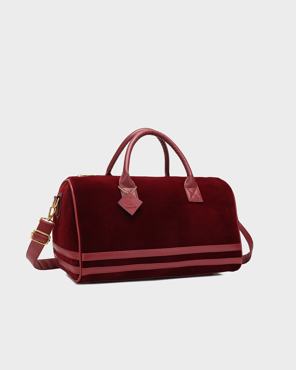 Velvet Luxe travel Set in Burgundy