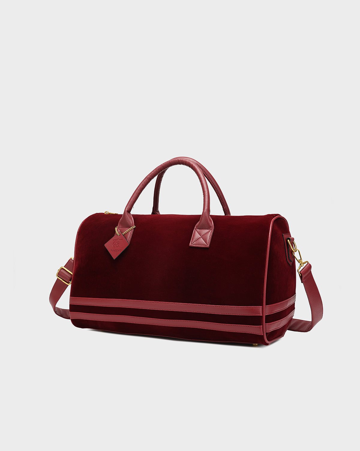 Velvet Luxe travel Set in Burgundy