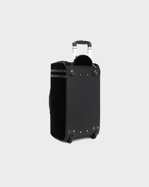 Velour Rolling Duffle Bag in Black