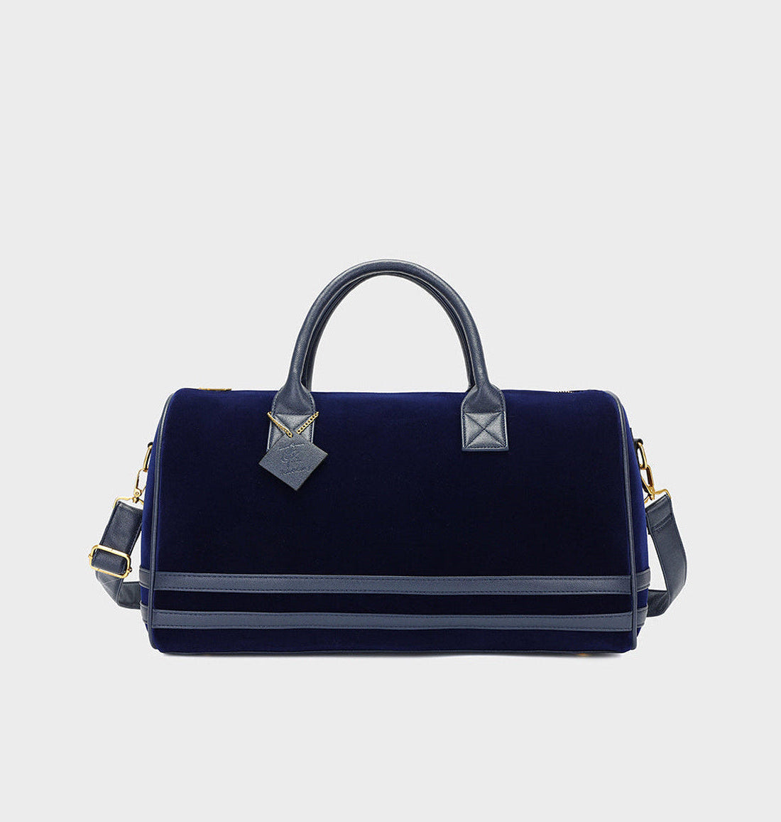 Velvet Duffle Bag in Royal Blue