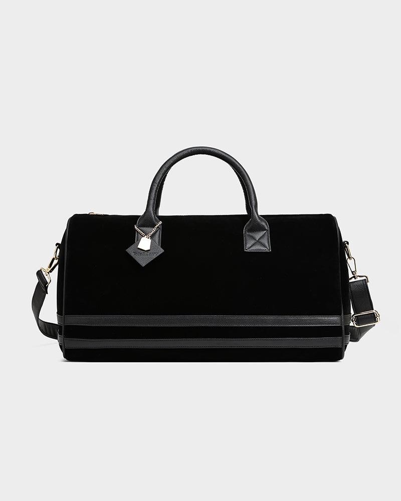 Velvet Travel Set in Black