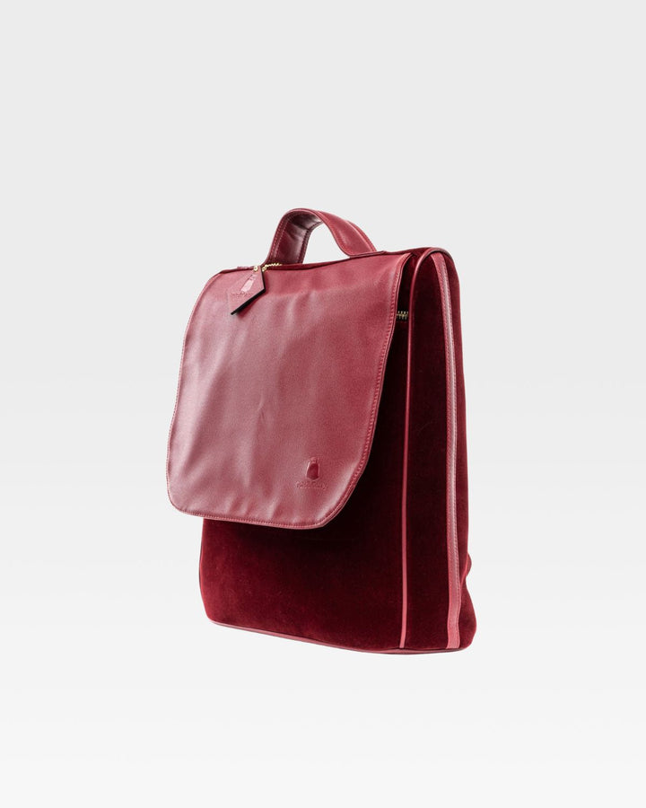 Velvet Travel Set in Burgundy