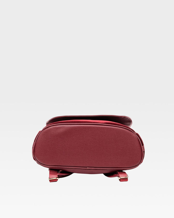 Velvet Travel Set in Burgundy