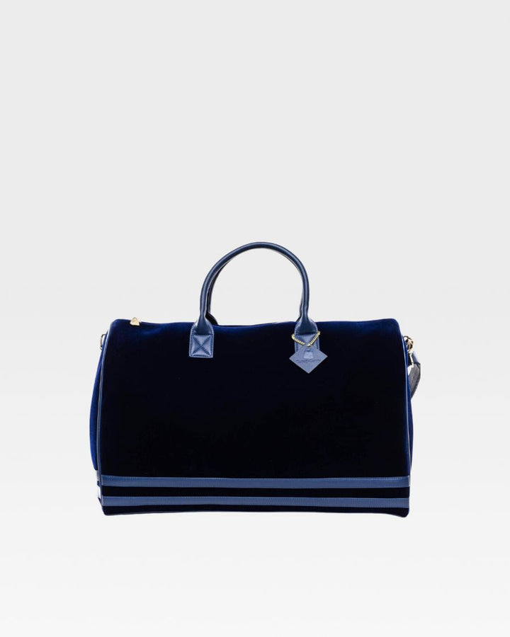 Velvet Duffle Bag in Royal Blue