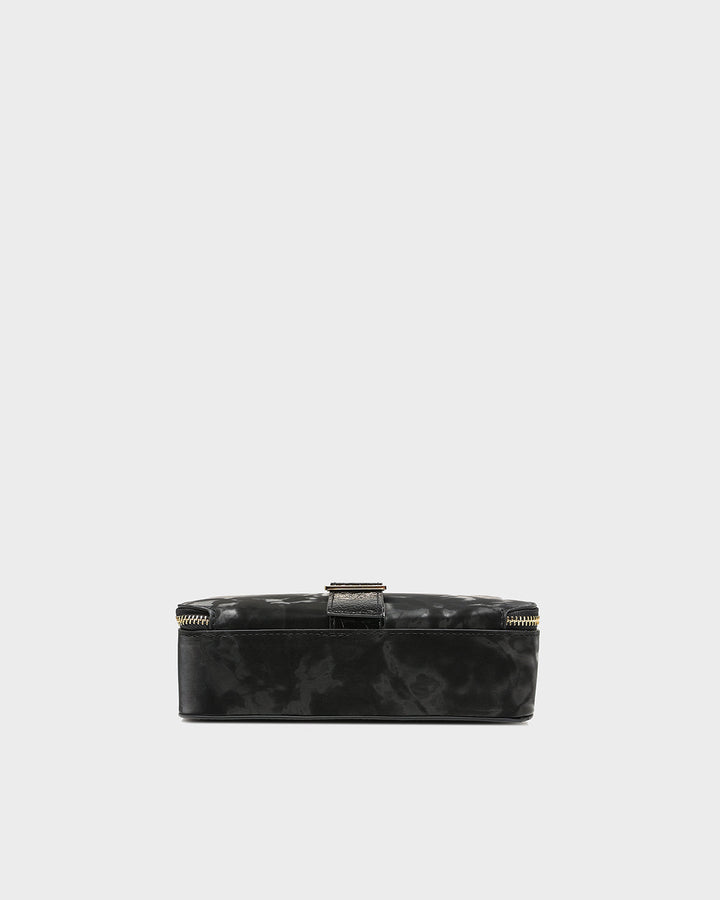 Velvet Messenger Bag in Black