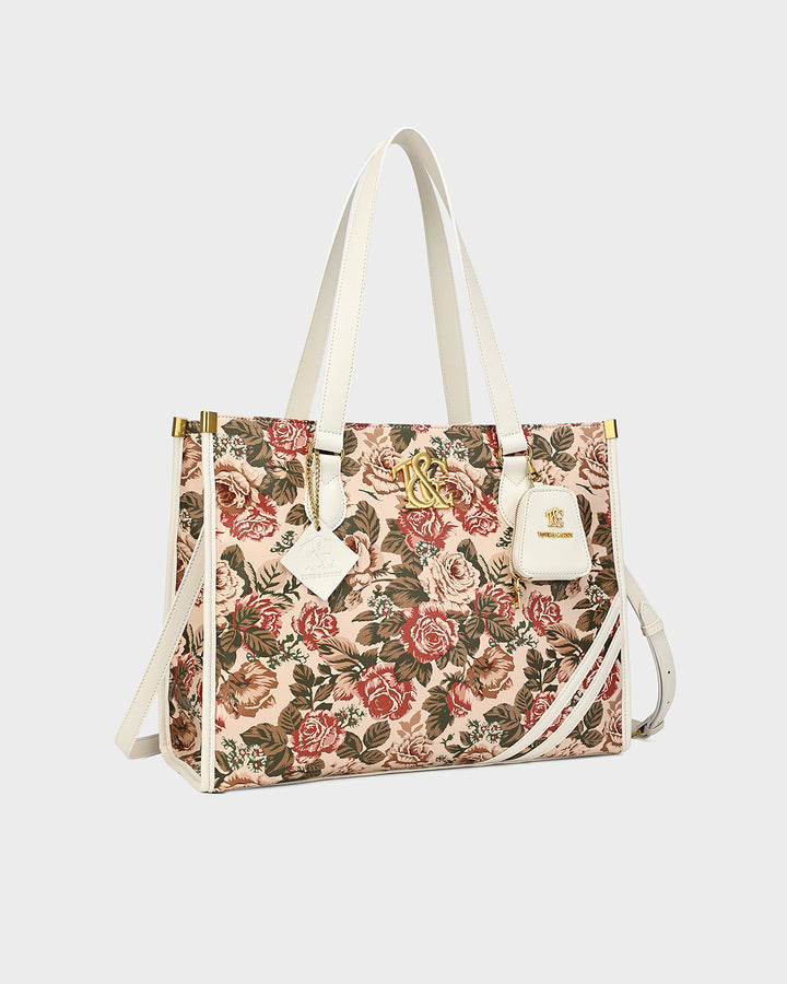 Vintage Tote Bag in Rose