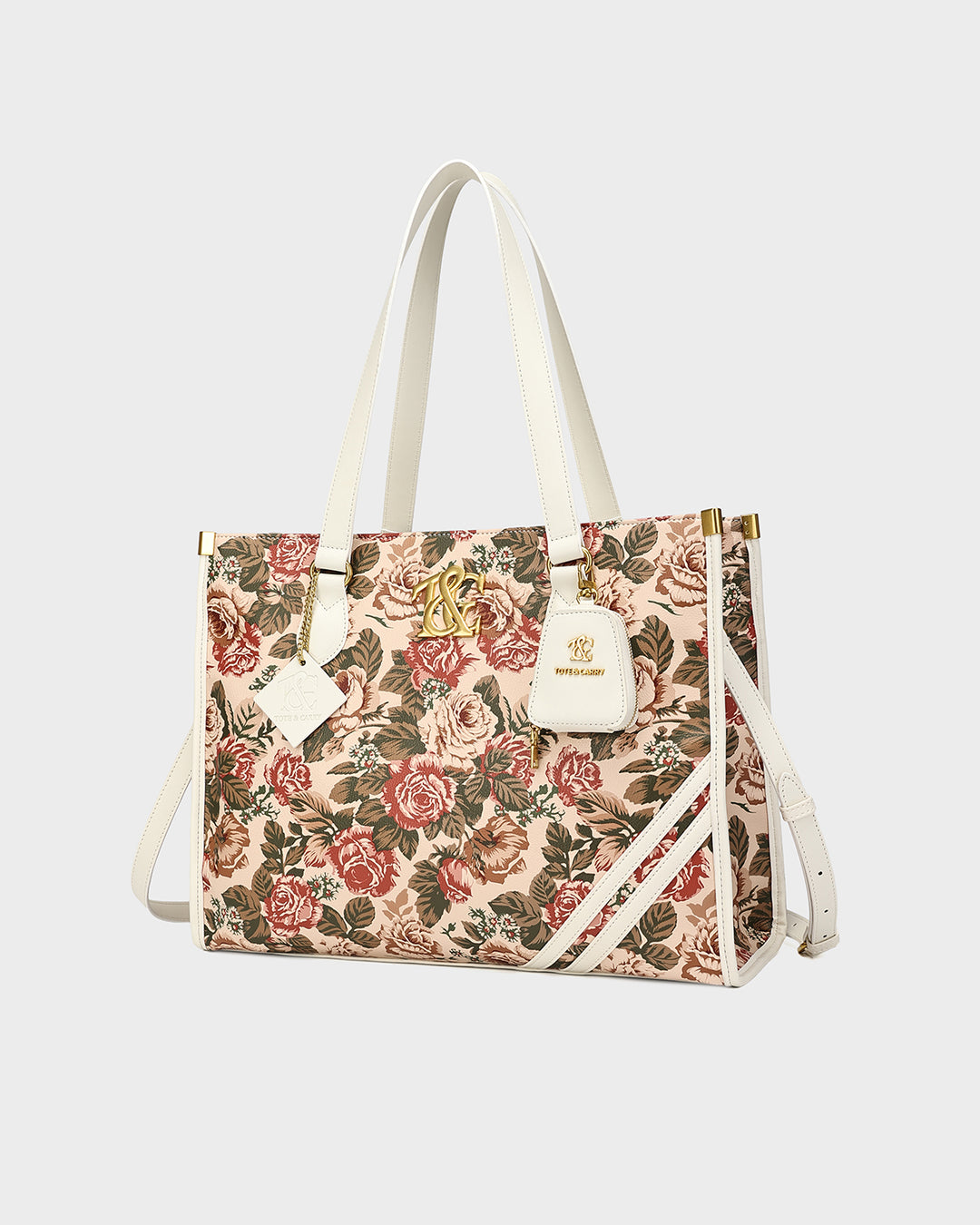 Vintage Tote Bag in Rose