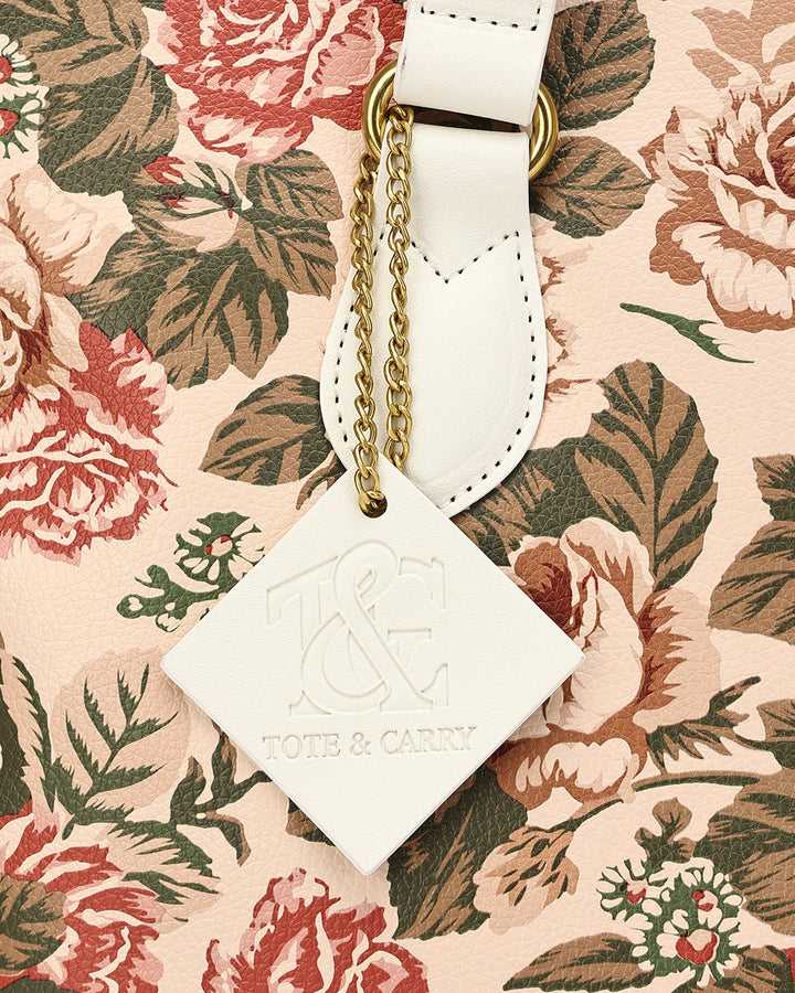 Vintage Tote Bag in Rose