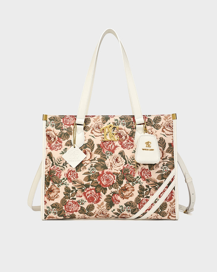 Vintage Tote Bag in Rose