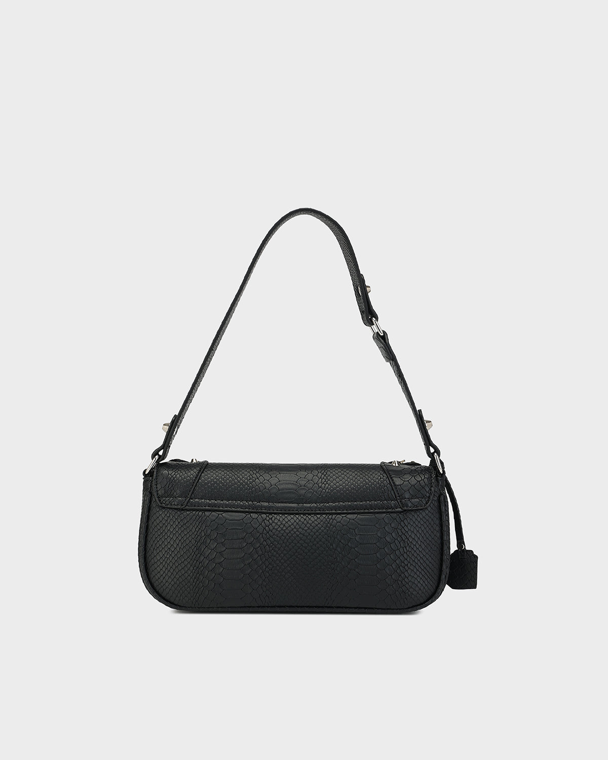 Vixen Croc Pochette in Black