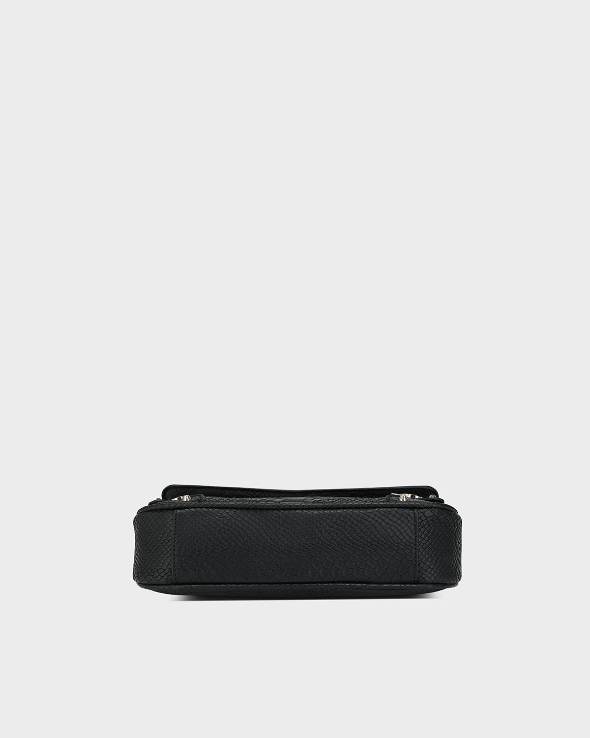 Vixen Croc Pochette in Black