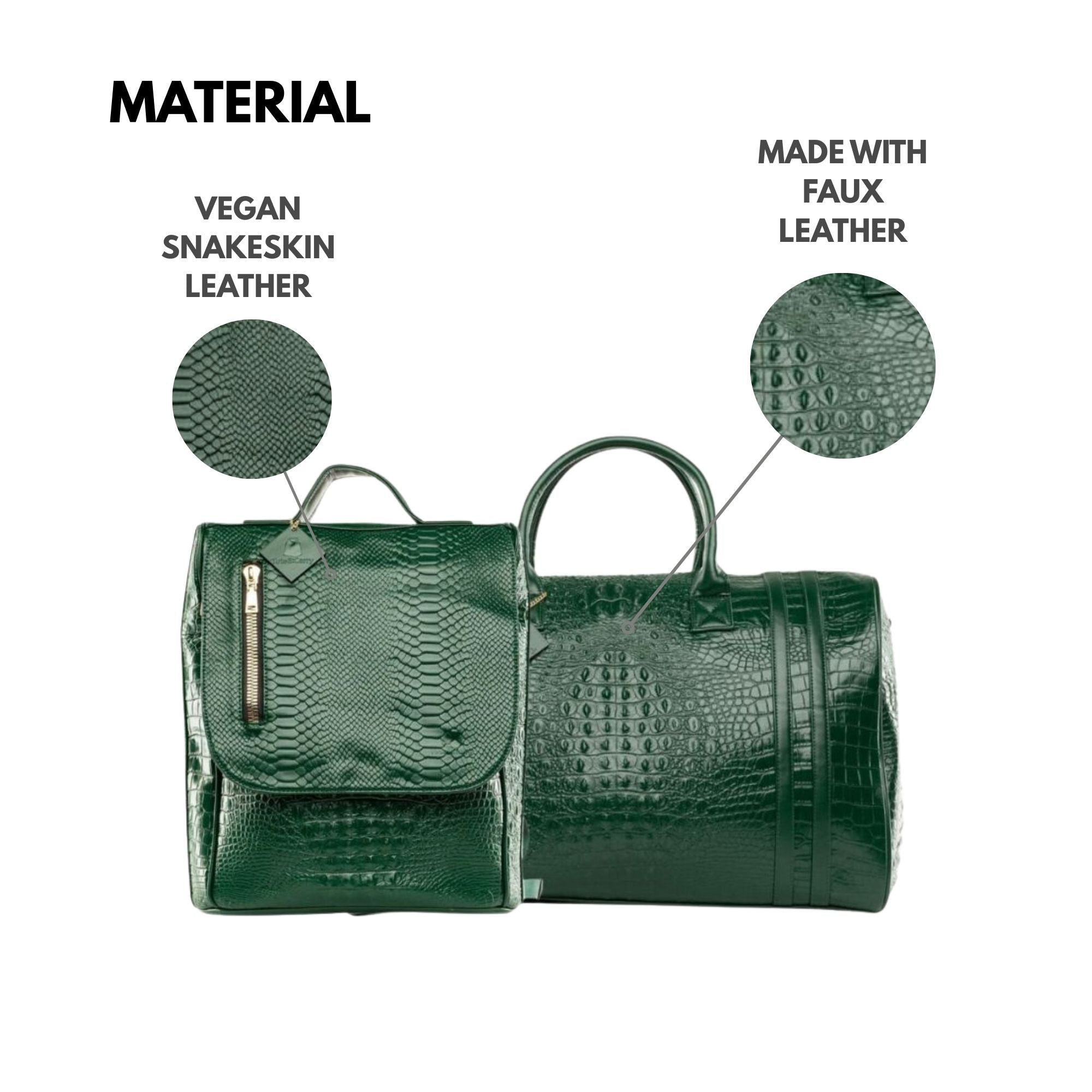 バッグ emerald Classic Weekender Travel Set in Emerald Green – Tote&Carry