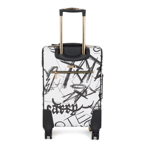 White Graffiti Suitcase