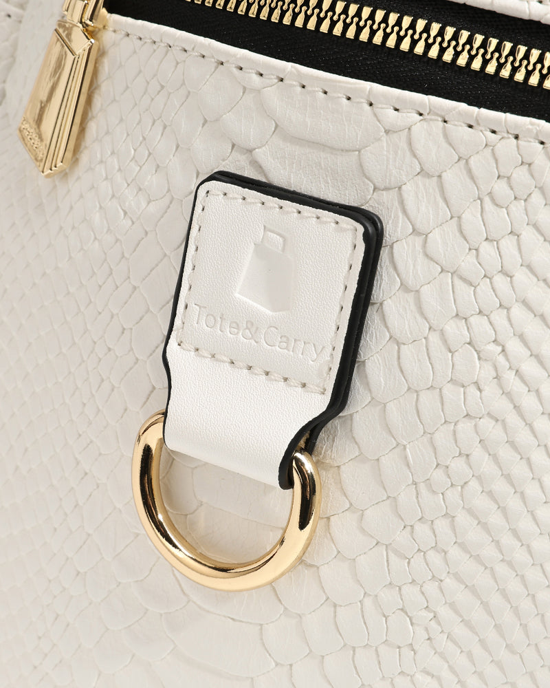 Apollo 1 Tear Drop Crossbody Bag in White