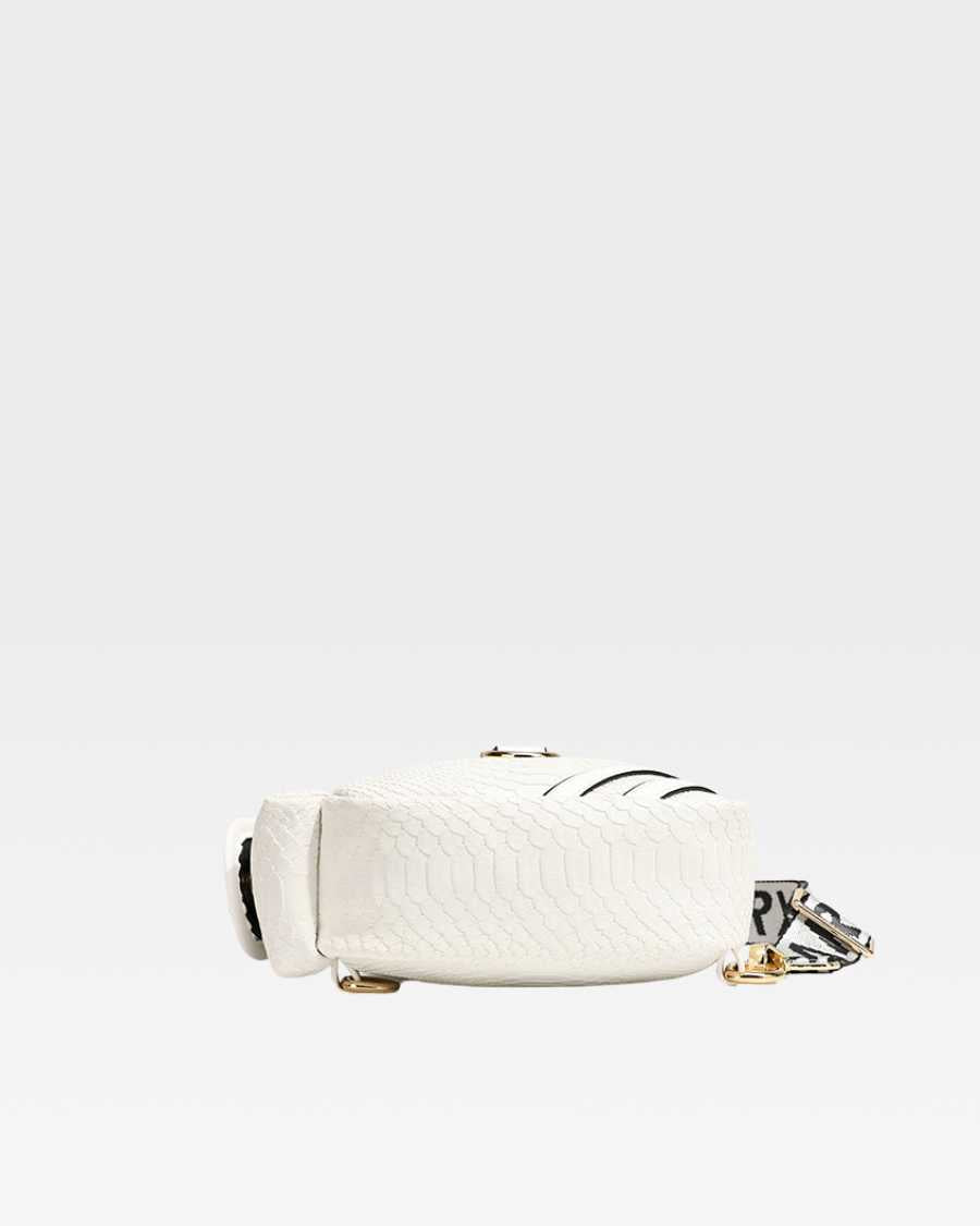 Apollo 1 Tear Drop Crossbody Bag in White