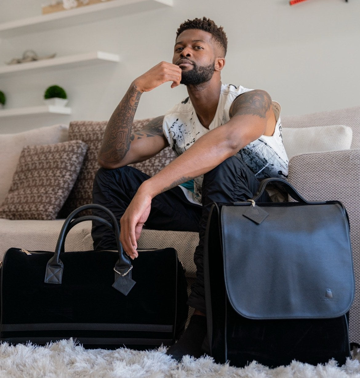 Velvet Luxe Travel Set in Black, Tote&Carry 13 Nights of Halloween, Night 7