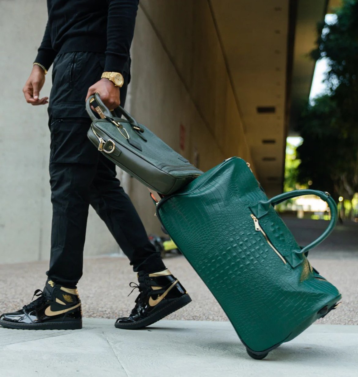 Classic Traveler Rolling Duffle in Emerald Green, Tote&Carry 13 Nights of Halloween, Night 9